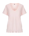 Armani Jeans T-shirts In Light Pink