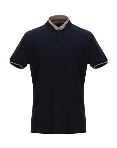 Brunello Cucinelli Polo Shirt In Dark Blue