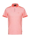 Armani Exchange Polo Shirts In Coral