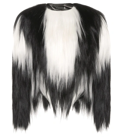 Givenchy Cropped Fur Jacket In Black