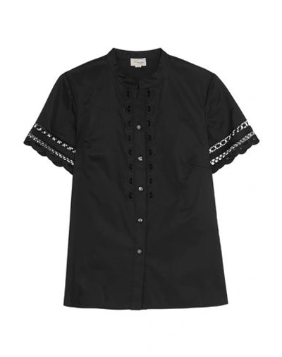 Temperley London Solid Color Shirts & Blouses In Black