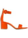 Gianvito Rossi Versilia 60 Suede Sandals In Orange