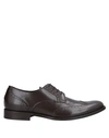 A.testoni Lace-up Shoes In Dark Brown