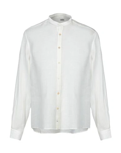 Alessandro Gherardi White Cotton Shirt In Ivory