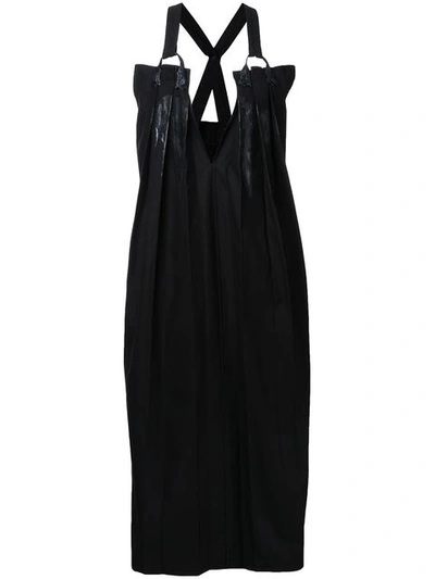 Yohji Yamamoto Pleats Jersey Dress - Black