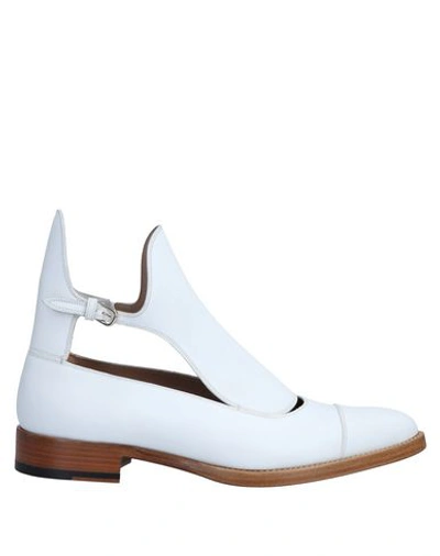 Francesco Russo Ankle Boots In White