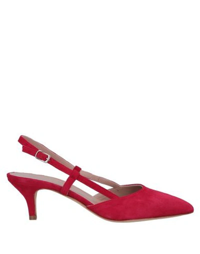 Cheville Pumps In Red