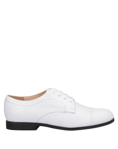 Jil Sander Lace-up Shoes In White
