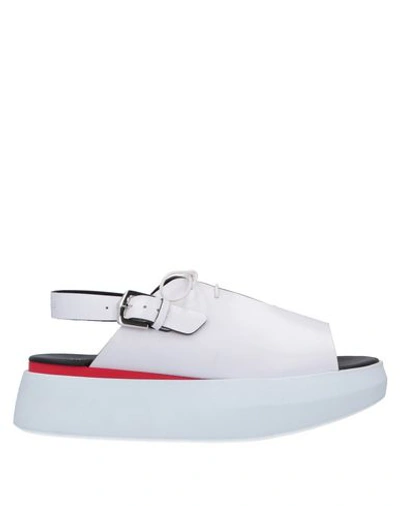 Alberto Guardiani Sandals In White