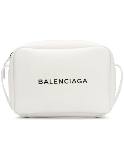 Balenciaga Small Everyday Calfskin Leather Camera Bag - White