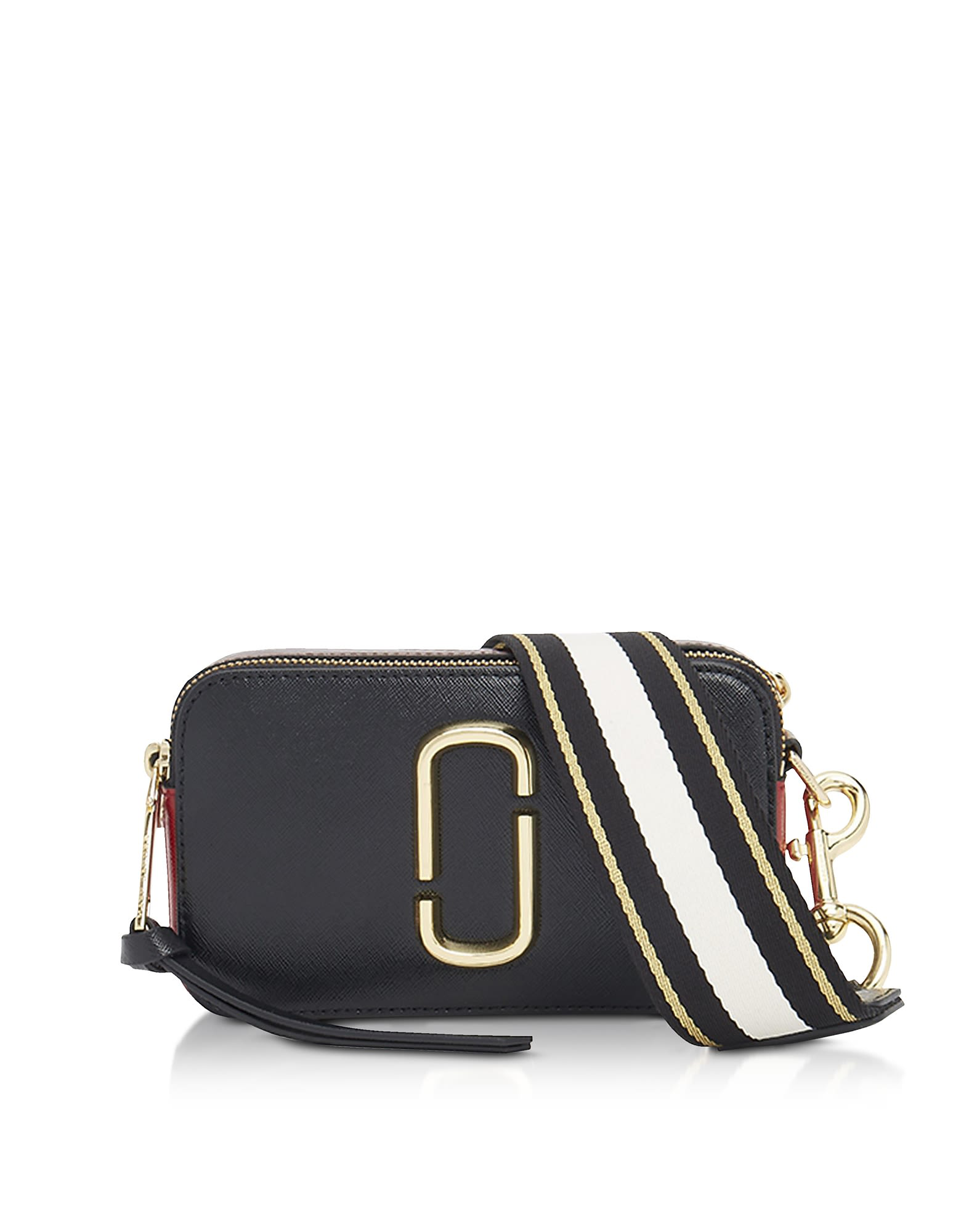 black marc jacobs bag with pink strap