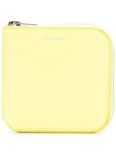 Acne Studios Csarite S Wallet In Yellow