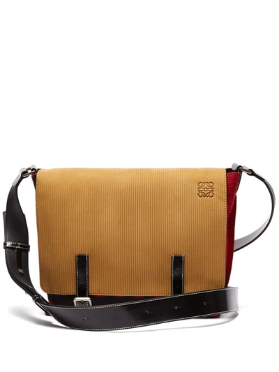 Loewe X Charles Rennie Mackintosh Milit Messenger Bag In 7399 Red/bk