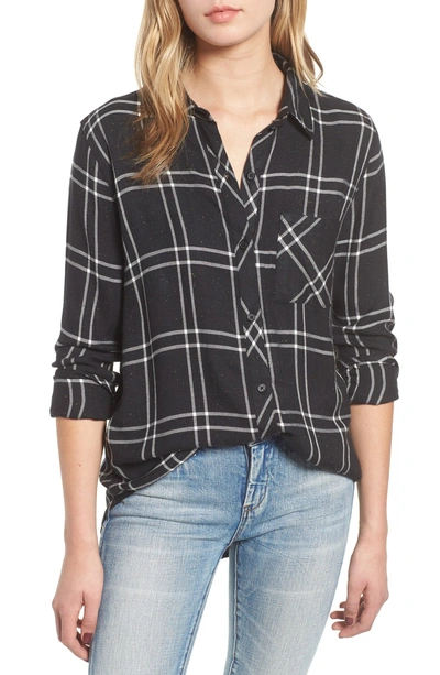 Rails Hunter Plaid Shirt In Speckled Black