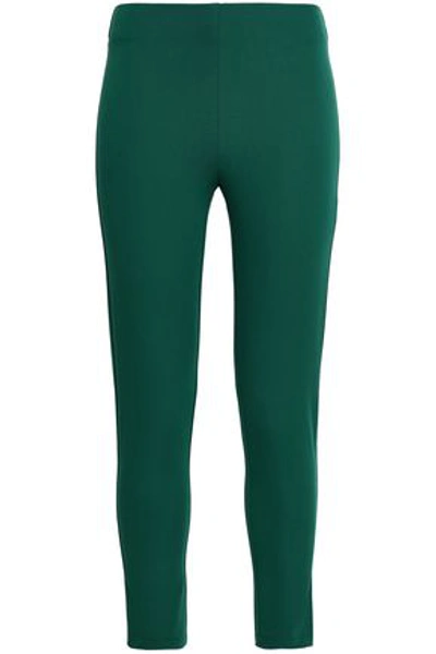 Joseph Woman Nitro Cropped Stretch-cotton Twill Skinny Pants Emerald
