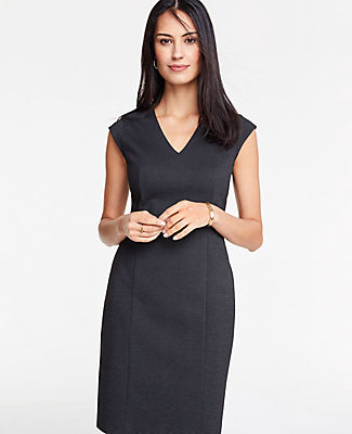 ann taylor black sheath dress