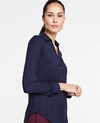 Ann Taylor Petite Essential Shirt In Night Sky