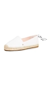 Kate Spade Grayson Suede Espadrilles In White