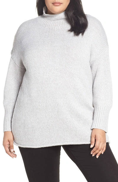 Sanctuary Supersized Curl Up Sweater In Heather Sterling