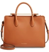 Strathberry Midi Convertible Tote - Brown In Tan