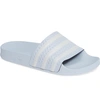 Adidas Originals 'adilette' Slide Sandal In Aero Blue/ Aero Blue
