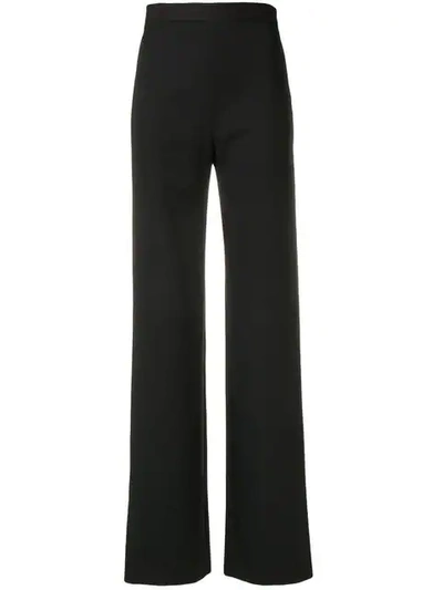 Balmain Women's High-waist Straight-leg Trousers In Black