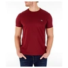 Lacoste Men's Pima Crew T-shirt In Red Size Medium Cotton