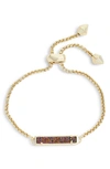 Kendra Scott Stan Bracelet In Multi Drusy/ Gold