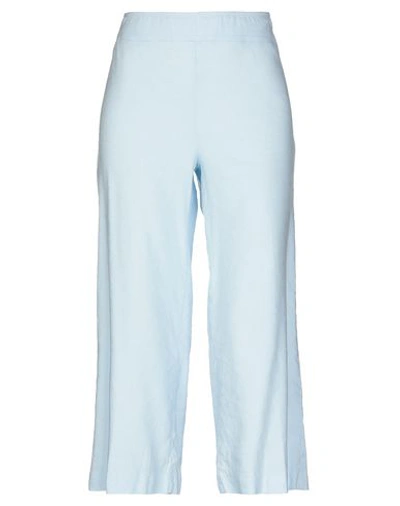 Avenue Montaigne Cropped Pants In Sky Blue