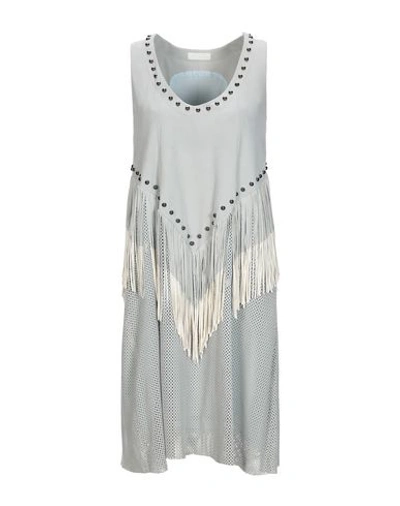Drome Short Dresses In Grey