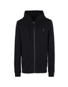 Allsaints Hooded Sweatshirt In Dark Blue