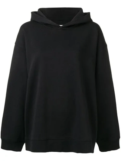 Mm6 Maison Margiela Totally Label Hoodie In Black