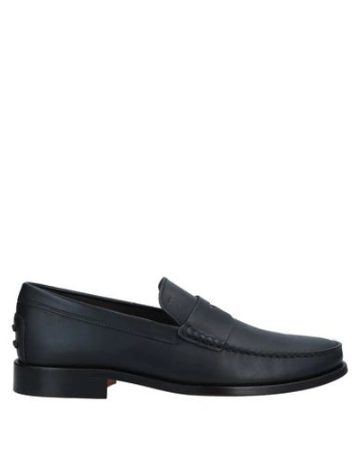 Tod's Loafers In Slate Blue