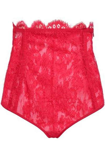 I.d. Sarrieri Woman Lace High-rise Briefs Red