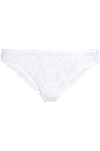 I.d. Sarrieri Woman Lace Mid-rise Thong White