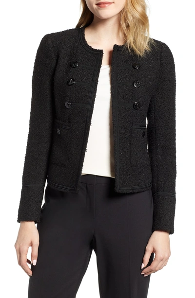 Anne Klein Military Jacket In Anne Black