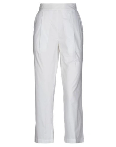 Semicouture Casual Pants In White