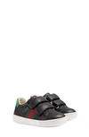 Gucci Baby's & Kid's New Ace Leather Sneakers In Black