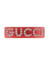 Gucci Crystal  Single Hair Barrette In Fuchsia Resin