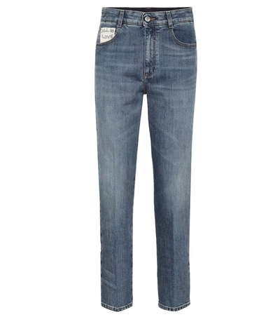 Stella Mccartney High-waisted Straight Jeans In Blue