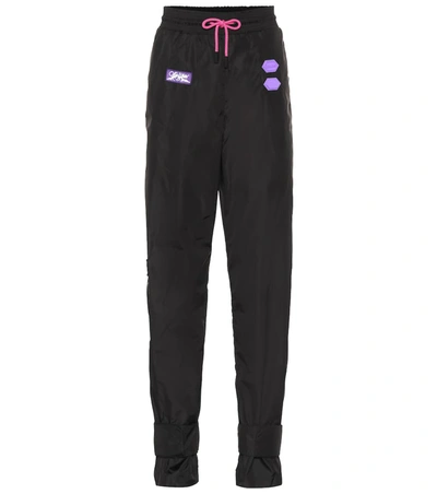 Off-white Exclusive To Mytheresa – Appliquéd Trackpants In Black
