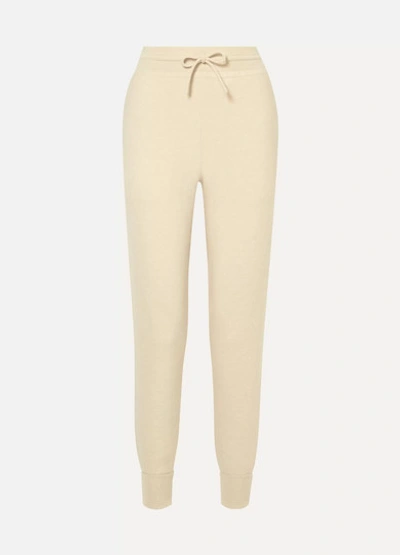 Chloé Iconic Logo-intarsia Cashmere Track Pants In White
