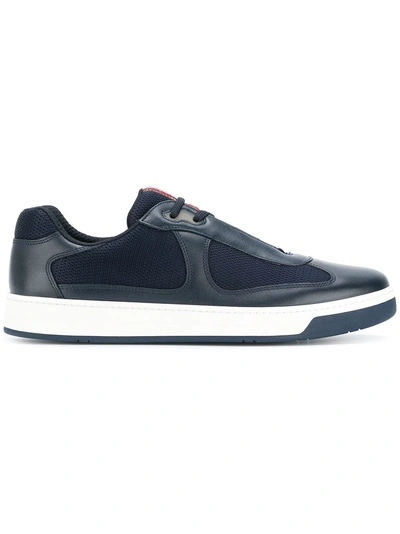 Prada Lace-up Sneakers - Blue