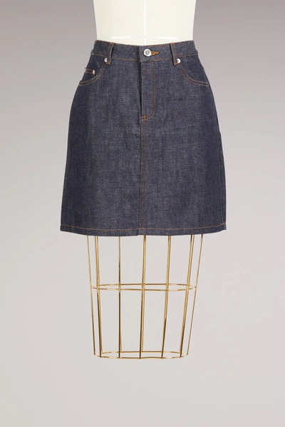 A.p.c. Standard Skirt In Indigo