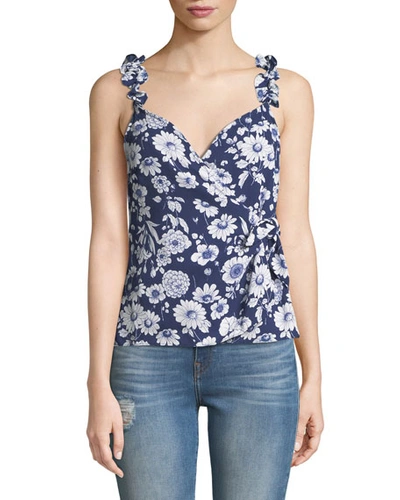 Likely Marin Sleeveless Floral Ruffle Top