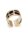 Les Georgettes Labyrinth Ring In Gold/multi