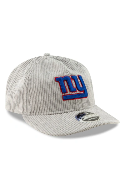 New Era Cord Craze Nfl Cap - Grey In New York Giants