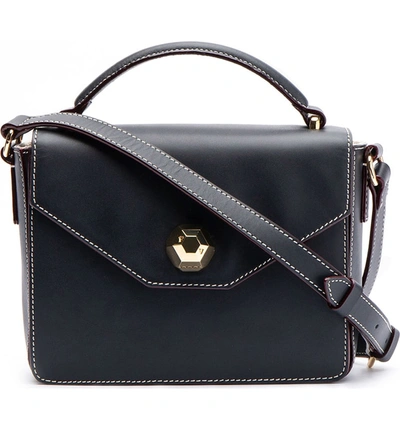 Frances Valentine Mini Midge Leather Crossbody Bag - Black In Ink