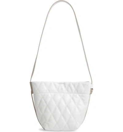 Givenchy Mini Gv Quilted Leather Bucket Bag - White
