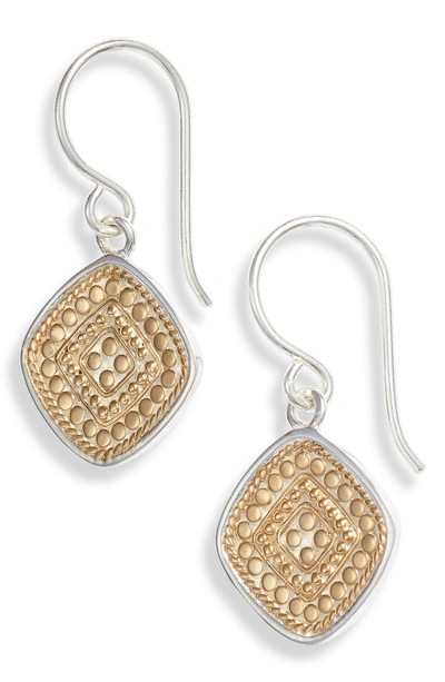 Anna Beck Beaded Drop Earrings In Gold/ Silver